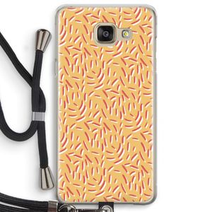 Camouflage: Samsung Galaxy A5 (2016) Transparant Hoesje met koord