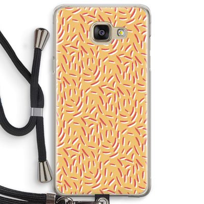 Camouflage: Samsung Galaxy A5 (2016) Transparant Hoesje met koord