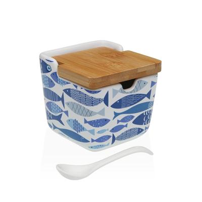 Suikerpot Versa AQUA 2 Keramisch 8,8 x 8,5 x 8,8 cm