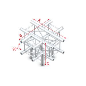 Milos Milos Pro-30 Square P Truss - Cross + Down, 5-way