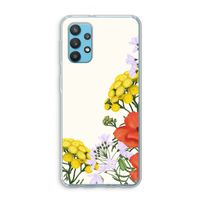 Wilde bloemen: Samsung Galaxy A32 4G Transparant Hoesje