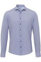 Pure Functional Slim Fit Jersey shirt middenblauw, Motief - thumbnail