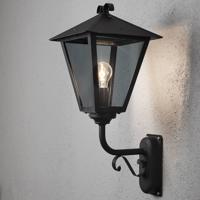 KonstSmide Landelijke wandlamp Benu zwart 434-750