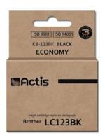 Actis KB-123Bk Inkt (vervanging Brother LC123BK/LC121BK; Standaard; 15 ml; zwart)