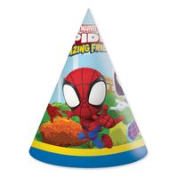 Globos Papieren Hoedjes FSC Spidey, 6st.