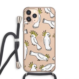 Papegaai: iPhone 11 Pro Transparant Hoesje met koord