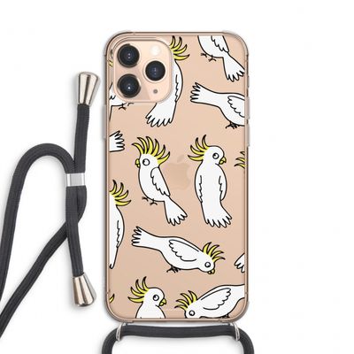 Papegaai: iPhone 11 Pro Transparant Hoesje met koord