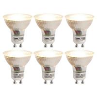 LUEDD Set van 6 GU10 3-staps dim to warm LED lampen 5W 380 lm - thumbnail