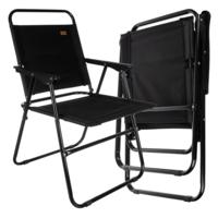 Trizand Klapstoel - zwart - 80 x 49 x 52 cm - tot 150 kilo - opvouwbaar - visstoel/campingstoel Trizand Klapstoel - zwart - 80 x 49 x 52 cm - tot 150 kilo - opvouwbaar - visstoel/campingstoel