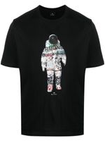 PS Paul Smith t-shirt en coton à imprimé astronaute - Noir