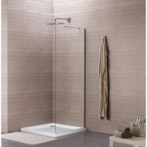 Royal plaza Hendra zijwand tbv deur 80x195cm chroom-helder clean 55919