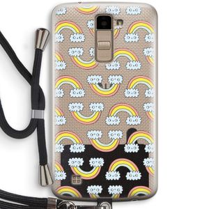 Regenboog: LG K10 (2016) Transparant Hoesje met koord