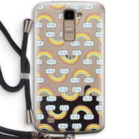 Regenboog: LG K10 (2016) Transparant Hoesje met koord