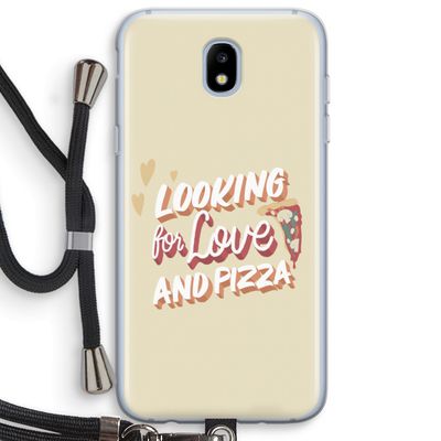 Pizza is the answer: Samsung Galaxy J5 (2017) Transparant Hoesje met koord