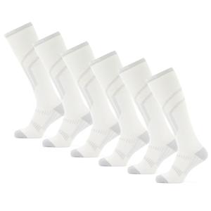 Poederbaas Skisokken Lightweight 6-pack Wit-35/38