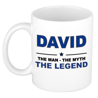 David cadeau mok - man myth legend - naam koffiemok - 300 ml - collega - vaderdag David cadeau mok - man myth legend - naam koffiemok - 300 ml - collega - vaderdag