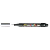 Paintmarker uni posca pcf350 brush 1-10mm zilver | 5 stuks