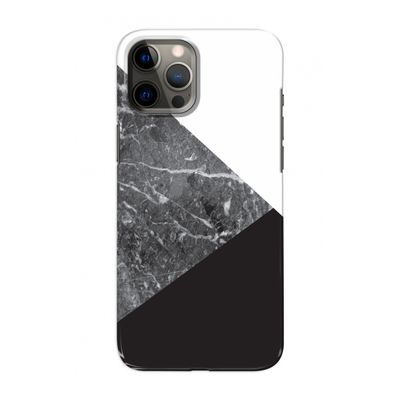 Combinatie marmer: Volledig geprint iPhone 12 Hoesje
