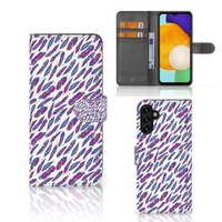 Samsung Galaxy A04s | Samsung Galaxy A13 5G Telefoon Hoesje Feathers Color - thumbnail