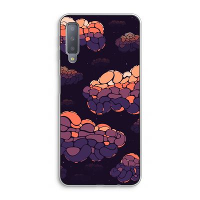 Patroon Wolken: Samsung Galaxy A7 (2018) Transparant Hoesje