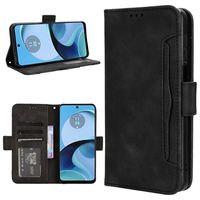 Motorola Moto G14 Cardholder Series Portemonnee Hoesje - Zwart - thumbnail