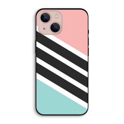 Strepen pastel: iPhone 13 Biologisch afbreekbaar hoesje