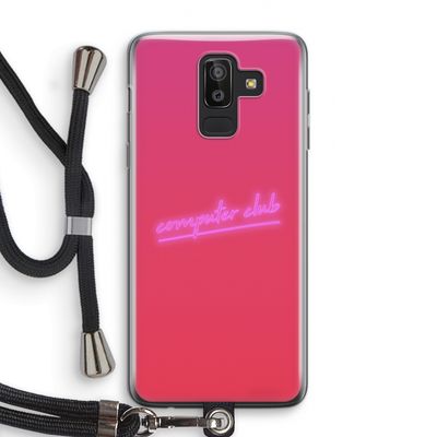 Vice Glow: Samsung Galaxy J8 (2018) Transparant Hoesje met koord