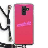 Vice Glow: Samsung Galaxy J8 (2018) Transparant Hoesje met koord