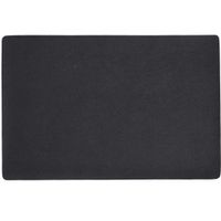 1x placemats lederlook - 45 x 30 cm - zwart
