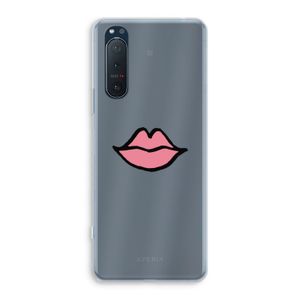 Kusje: Sony Xperia 5 II Transparant Hoesje