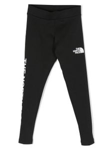 The North Face Kids legging en coton à logo - Noir