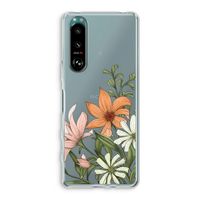 Floral bouquet: Sony Xperia 5 III Transparant Hoesje Floral bouquet: Sony Xperia 5 III Transparant Hoesje