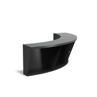 Keerwand + zitrand aluminium 150 x 60 cm binnenbocht