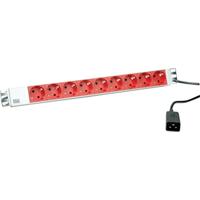 Bachmann 333.936 Stekkerdoos 19 inch Grijs, Rood Apparaatstekker C13/C14 1 stuk(s)