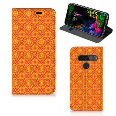 LG G8s Thinq | Hoesje met Magneet | Batik Oranje