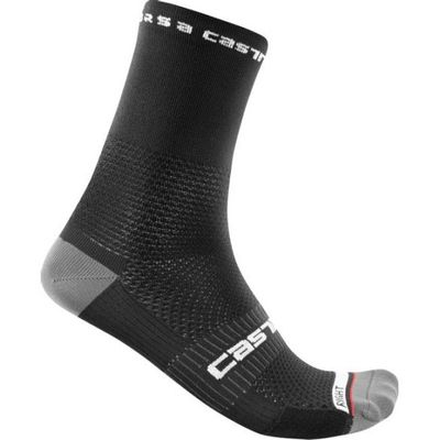 Castelli Rosso corsa 15 fietssokken zwart heren S-M
