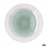 Dinerbord Quid Velvet Groen Keramisch Ø 27 cm (12 Stuks)