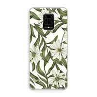 Wit bloemenpatroon: Xiaomi Redmi Note 10 Lite Transparant Hoesje
