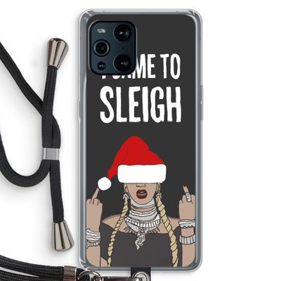Came To Sleigh: Oppo Find X3 Transparant Hoesje met koord