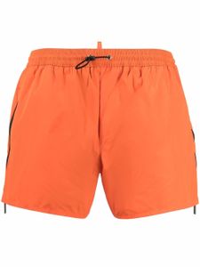 DSQUARED2 short de bain à lien de resserrage - Orange