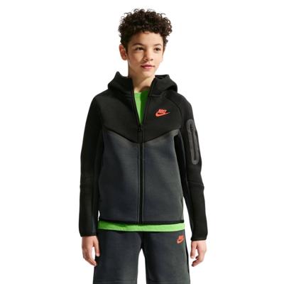 Nike Tech Fleece Sportswear Vest Kids Zwart Donkergrijs Rood