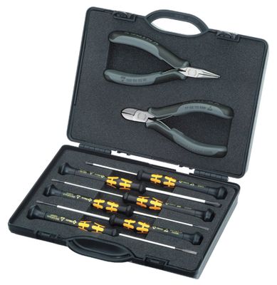 Knipex Etui met elektronicatangen voorhet werken aan elektronische componenten - 002018ESD