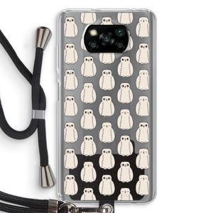 Uilen: Xiaomi Poco X3 NFC Transparant Hoesje met koord
