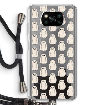 Uilen: Xiaomi Poco X3 NFC Transparant Hoesje met koord