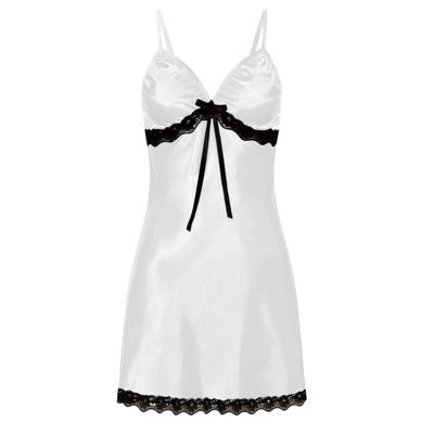 3 PC'S Sling Lace sexy perspectief lingerie Pyama (wit)