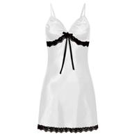 3 PC'S Sling Lace sexy perspectief lingerie Pyama (wit)