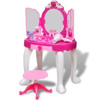 VidaXL Speelgoedkaptafel staand met 3 spiegels en licht/geluid