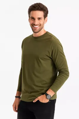 Ombre - Jidney - Longsleeve Heren - Olijf - Groen