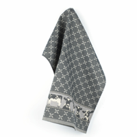 Bunzlau Castle - Theedoek 65x65cm Koe zwart (GOTS)