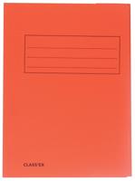 Class&apos;ex dossiermap, 3 kleppen, oranje